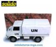 Le 4x4 Mercedes Unimog U400 blanc UN miniature de Solido au 1/50e