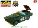 Le BTR 40 russe en miniature de Solido série 200 sans phares au 1/50e 