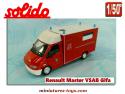 Le Renault Master VSAB Gifa pompiers français miniature de Solido au 1/50e