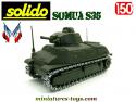 Le char Somua S35 armée française 1940 en miniature de Solido au 1/50e
