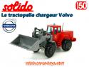 Le tractopelle chargeur Volvo a roues des pompiers en miniature Solido au 1/50e