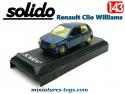 La Renault Clio Williams en voiture miniature par Solido au 1/43e