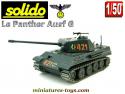 Le char allemand Panther Ausf G gris en miniature militaire Solido au 1/50e