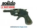 Le pistolet jouet de type revolver a barillet en métal par Solido