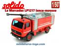 Le camions Mercedes LP1217 lance-mousse miniature de Solido au 1/50e