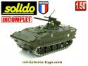 Un AMX 10P miniature par Solido avec ses deux figurines au 1/50e