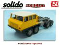 Le tracteur Berliet T 12 jaune en miniature de Solido au 1/50e