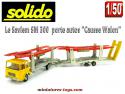 Le Saviem SM 300 et sa remorque porte autos en miniature de Solido au 1/50e