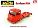 La caisse du Saviem SG4 pompiers miniature de Solido au 1/50e