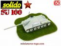 Le char russe SU 100 L/54 D10 S blanc en miniature Solido au 1/50e
