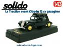 La Traction avant Citroën 15 cv gazogène en miniature de Solido au 1/43e