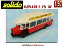 L'autobus Renault TN 6 lyonnais en miniature de Solido au 1/50e incomplet