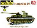 Le char Panzer IV sable canon long en miniature de Solido au 1/50e