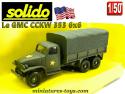 Le GMC CCKW 353 6x6 militaire bâchée en miniature de Solido au 1/50e