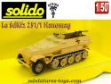 Le SdKfz 251 Hanomag sable Afrika Korps en miniature Solido au 1/50e