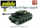 Le char allemand PzKw VI Tigre I Ausf H gris miniature Solido au 1/50e