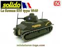 Le char Somua S35 français mod 1935 1940 en miniature par Solido au 1/50e