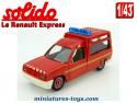 Le Renault Express pompiers en miniature de Solido au 1/43e