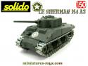 Le char américain Sherman M4 A3 miniature de Solido au 1/50e