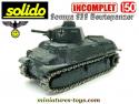 Le char Somua S35 allemand Beutepanzer en miniature Solido au 1/50e incomplet