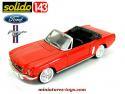 La Ford Mustang cabriolet de 1964 par Solido en miniature au 1/43e