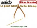 Le palan avant Tow bar en résine de la Jeep miniature Solido au 1/38e