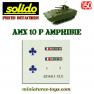 La planche de marquage du blindé français AMX 10 P miniature Solido au 1/50e