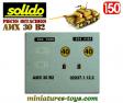 La planche de marquage du char français AMX 30 B2 miniature Solido au 1/50e