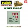 La planche de marquage du char Somua S35 en 1940 miniature Solido au 1/50e