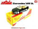 Le cabriolet Mercedes 500 SL modèle 1989 en miniature par Solido au 1/43e