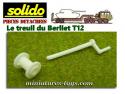 Le treuil et la manivelle du Berliet T12 porte char miniature de Solido au 1/50e