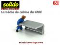 La bâche de cabine grise du GMC pompiers miniature de Solido Verem au 1/50e