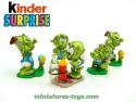 Un ensemble de 5 Super Spacys en figurines plastique par Ferrero Kinder Surprise