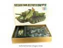 La maquette du char russe SU122 par Tamiya au 1/35e motorisé et sans figurine