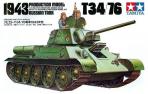 La maquette du char russe T34/76 de 1943 par Tamiya au 1/35e sans figurine
