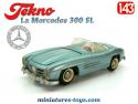 La Mercedes 300 SL Spider bleu en miniature par Tekno au 1/43e