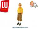 Le reporter Tintin en figurine plastique de BD distribué par LU