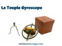 La Toupie Gyroscope ancienne en métal avec support