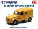 La Citroën 2CV AK250 des PTT en miniature par Universal Hobbies au 1/43e