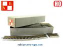 La boite de grands rails courbes miniatures par VB France au HO