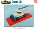 Le fourgon Citroën C4 F affichage du cirque Knie miniature par Verem au 1/45e