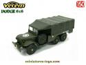 Le Dodge WC 63 6x6 bâché vert armée en miniature par Verem au 1/50e