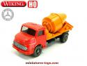 Le camion Mercedes toupie à béton en miniature de Wiking au 1/87e H0 HO