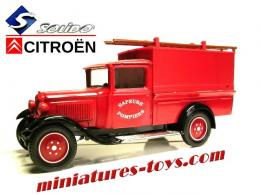 Le Citroën C4 pompiers intervention incendie en miniature de Solido au 1/45e