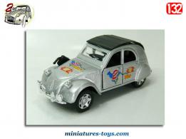 La 2cv Citroën type 52 Rallye raid Fast 2 en miniature métal au 1/32e