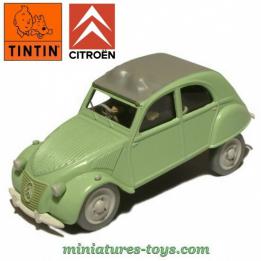 La 2 cv Citroën miniature des Dupont de la collection Tintin au 1/43e