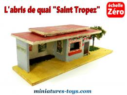 Le quai abri voyageurs de train miniature réalisé artisanalement échelle zéro