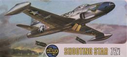 Le Lockheed Shooting star F-80C d'Airfix au 1/72e partiellement monté