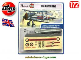 La maquette du biplan britannique Gloster Gladiator Mk1 par Airfix au 1/72e