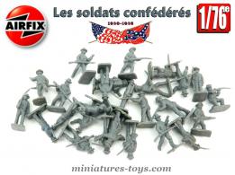 Les soldats confédérés américains en figurines Airfix au 1/76e
